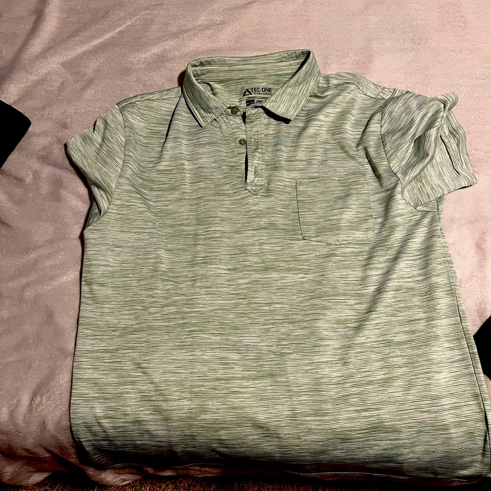 Active USA Men's Green Polo Shirt